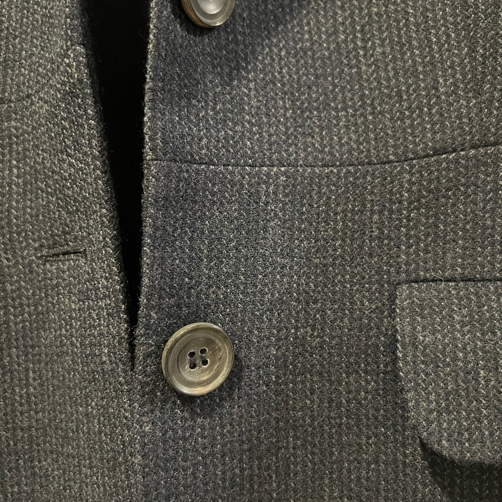 Theory Black Blue Tailored Blazer Jacket Women's Size 00 - Picture 3 of 16